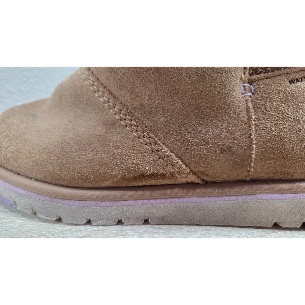 Sorel Whitney II Strap Youth Waterproof Boots Brown Stars US 3‎